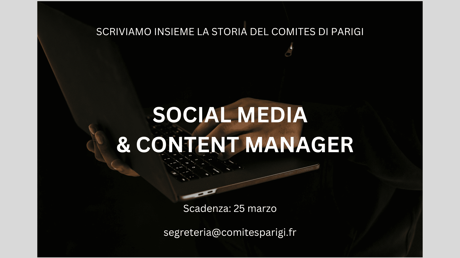 SOCIAL MEDIA & CONTENT MANAGER